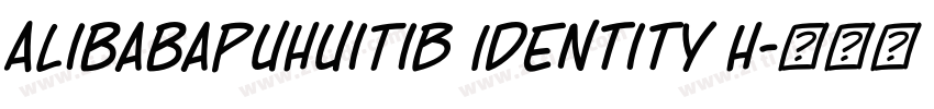 AlibabaPuHuiTiB Identity H字体转换